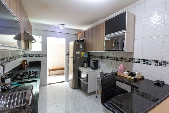 Cozinha de casa de condomínio à venda com 3 quartos, 125m² em Vila Bremen, Guarulhos