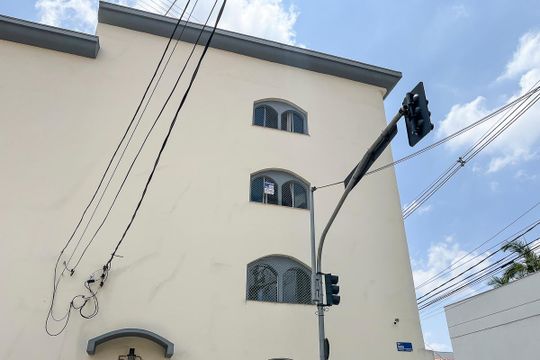 Fachada + plaquinha de apartamento à venda com 2 quartos, 68m² em Barcelona, São Caetano do Sul