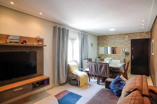 Sala de apartamento à venda com 2 quartos, 68m² em Barcelona, São Caetano do Sul