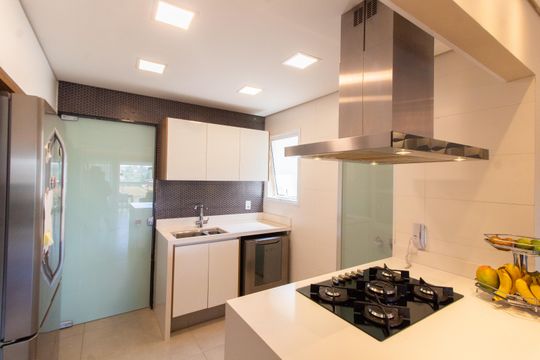 COZINHA de apartamento à venda com 3 quartos, 131m² em Fazenda São Quirino, Campinas