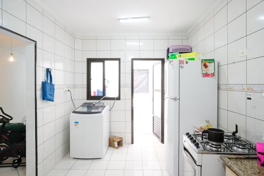 Cozinha de apartamento para alugar com 3 quartos, 86m² em Campestre, Santo André