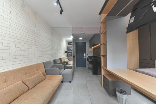 Sala de apartamento à venda com 1 quarto, 29m² em Itaim Bibi, São Paulo