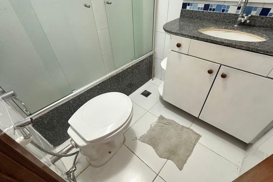 Banheiro Social de apartamento para alugar com 4 quartos, 120m² em Recreio dos Bandeirantes, Rio de Janeiro