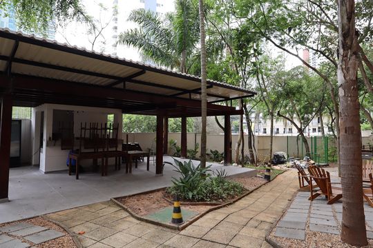Área comum - Churrasqueira de apartamento à venda com 3 quartos, 128m² em Vila Andrade, São Paulo