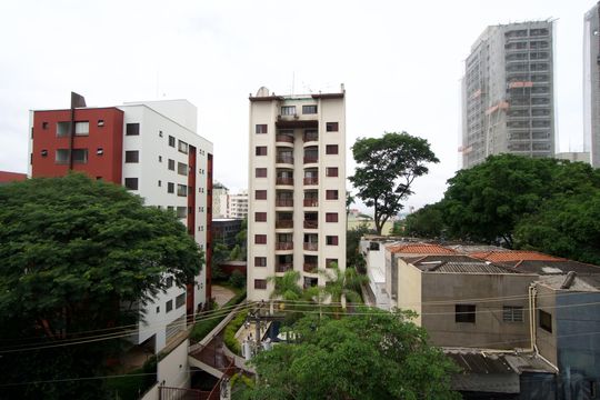 Vista da Sala de apartamento para alugar com 1 quarto, 45m² em Pinheiros, São Paulo