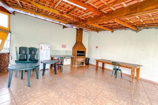 Área comum - Churrasqueira de apartamento para alugar com 1 quarto, 36m² em Cambuci, São Paulo