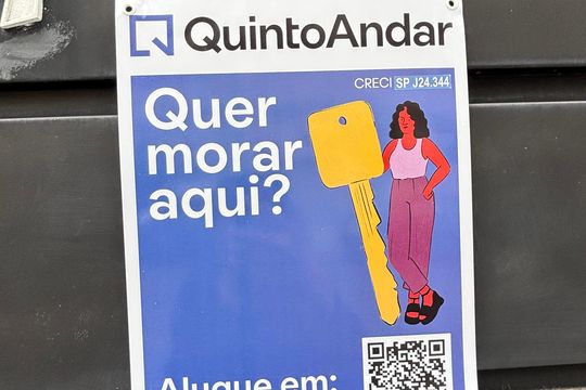 Placa de apartamento para alugar com 2 quartos, 50m² em Campestre, Santo André