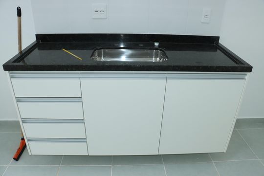 Cozinha de apartamento para alugar com 2 quartos, 65m² em Esplanada, Embu das Artes