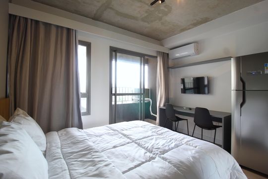 Studio de kitnet/studio para alugar com 1 quarto, 25m² em Indianópolis, São Paulo
