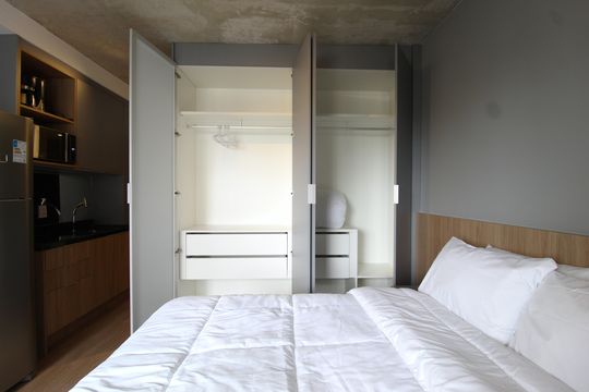 Studio de kitnet/studio para alugar com 1 quarto, 25m² em Indianópolis, São Paulo