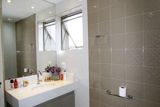 Banheiro Social de apartamento à venda com 4 quartos, 180m² em São Bento, Belo Horizonte