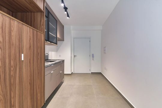 Cozinha de kitnet/studio à venda com 1 quarto, 27m² em Santo Amaro, São Paulo