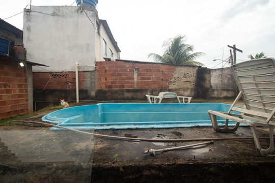 Área comum - Piscina de casa para alugar com 2 quartos, 350m² em Guaratiba, Rio de Janeiro