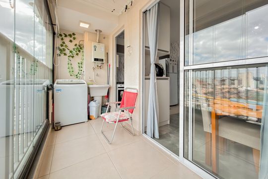 Varanda da Sala de apartamento à venda com 2 quartos, 45m² em Ipiranga, São Paulo