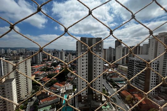 Varanda da Sala Vista de apartamento à venda com 3 quartos, 140m² em Chora Menino, São Paulo