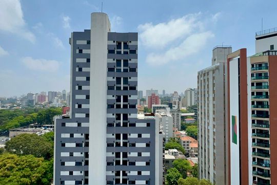 Vista da Varanda de apartamento para alugar com 1 quarto, 54m² em Pinheiros, São Paulo