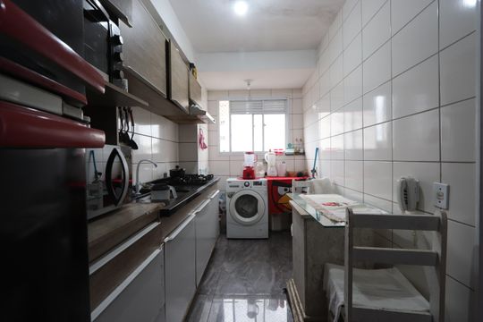 Cozinha de apartamento à venda com 2 quartos, 49m² em Jardim Vila Formosa, São Paulo