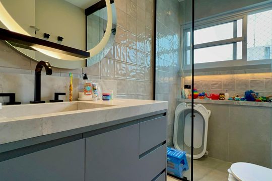 Banheiro de apartamento à venda com 3 quartos, 130m² em Jardim Paulista, São Paulo
