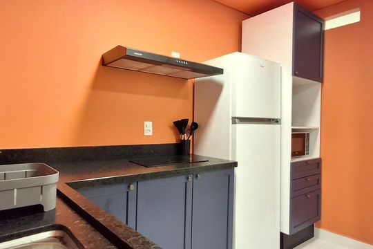 Cozinha de apartamento para alugar com 1 quarto, 40m² em Morro das Pedras, Florianópolis