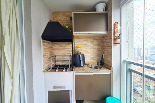 Varanda gourmet de apartamento à venda com 4 quartos, 118m² em Picanço, Guarulhos