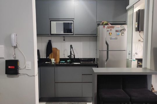 Cozinha de apartamento para alugar com 2 quartos, 41m² em Americanópolis, São Paulo