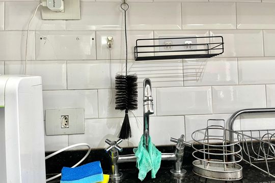 Cozinha de apartamento à venda com 2 quartos, 64m² em Jardim Prudência, São Paulo