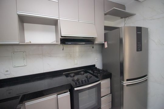 Cozinha de apartamento à venda com 2 quartos, 63m² em Kennedy, Contagem