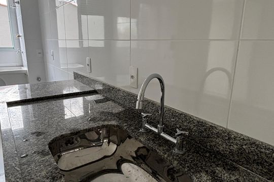 Cozinha de apartamento à venda com 2 quartos, 65m² em Parque das Nações, Santo André