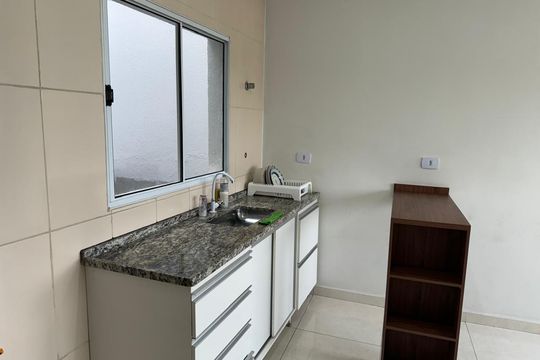 Cozinha de apartamento à venda com 2 quartos, 43m² em Chácara Califórnia, São Paulo