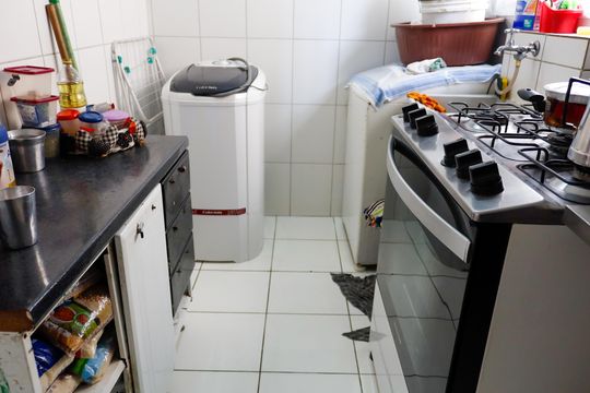 Cozinha de apartamento à venda com 2 quartos, 50m² em Metalúrgicos, Osasco