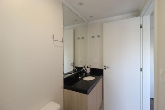 Banheiro da Suíte de apartamento à venda com 2 quartos, 62m² em Jardim, Santo André