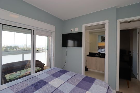 Suíte de apartamento à venda com 2 quartos, 62m² em Jardim, Santo André