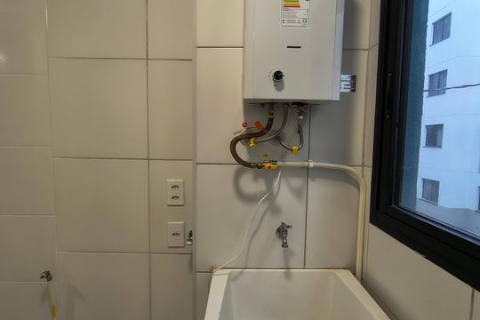 Cozinha e Área de Serviço  de apartamento à venda com 2 quartos, 50m² em Recreio dos Bandeirantes, Rio de Janeiro