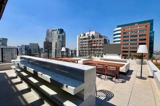 Área comum de kitnet/studio à venda com 1 quarto, 27m² em Pinheiros, São Paulo
