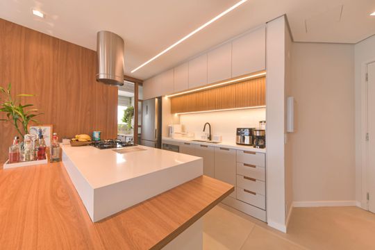 Cozinha de apartamento à venda com 1 quarto, 76m² em Cidade Monções, São Paulo