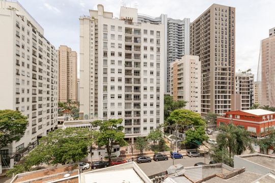Vista de kitnet/studio para alugar com 1 quarto, 36m² em Jardim das Acacias, São Paulo