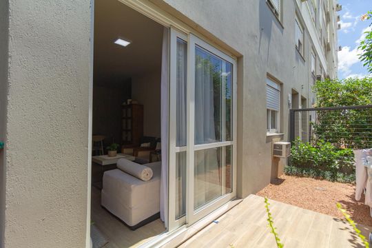 Varanda da Sala de apartamento à venda com 1 quarto, 63m² em Centro, Canoas