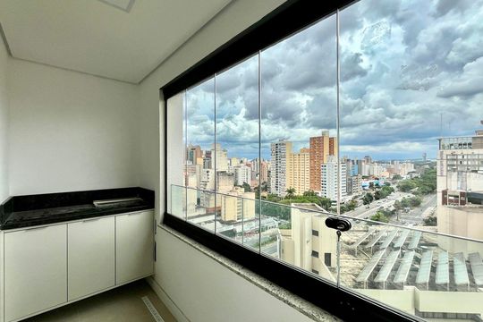 Vista da Sacada de apartamento à venda com 1 quarto, 55m² em Centro, Campinas