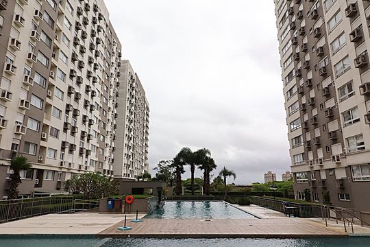 Área comum - Piscina de apartamento à venda com 2 quartos, 60m² em São Sebastião, Porto Alegre