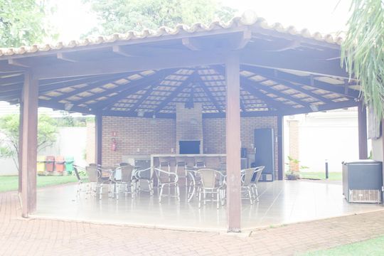 Área Comum - Churrasqueira de casa de condomínio para alugar com 4 quartos, 310m² em Jardim Karaíba, Uberlândia
