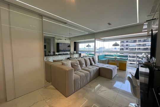 Sala de apartamento para alugar com 2 quartos, 82m² em Bethaville I, Barueri