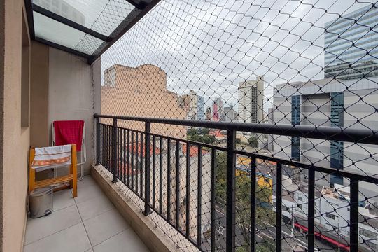 Varanda de kitnet/studio à venda com 1 quarto, 26m² em Liberdade, São Paulo