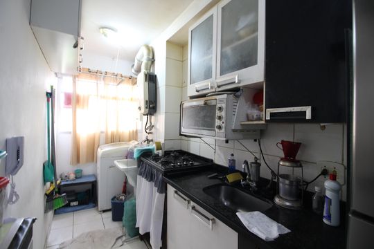Cozinha de apartamento à venda com 2 quartos, 51m² em Taquara, Rio de Janeiro