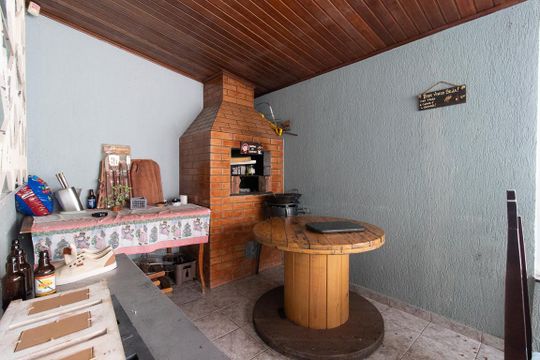 Área comum - Churrasqueira de casa à venda com 4 quartos, 287m² em Pinheirinho, Curitiba