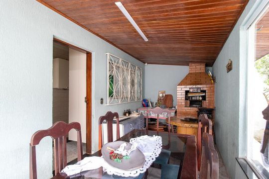Área comum - Churrasqueira de casa à venda com 4 quartos, 287m² em Pinheirinho, Curitiba