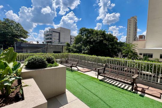 Área comum de kitnet/studio à venda com 1 quarto, 28m² em Pinheiros, São Paulo