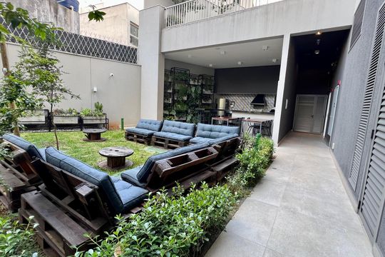 Área comum de kitnet/studio à venda com 1 quarto, 28m² em Pinheiros, São Paulo