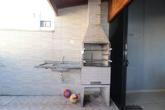 Espaço Gourmet de apartamento à venda com 3 quartos, 100m² em Vila Linda, Santo André