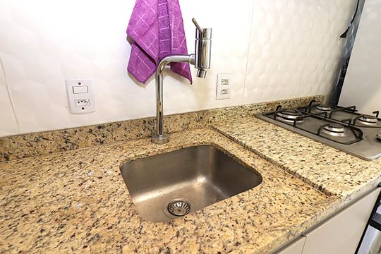 Cozinha de apartamento à venda com 2 quartos, 56m² em Sarandi, Porto Alegre