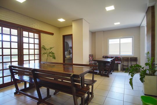 Área comum - Salão de festas de apartamento à venda com 2 quartos, 85m² em Pátria Nova, Novo Hamburgo